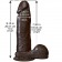 Коричневый фаллоимитатор The Realistic Cock 8” with Removable Vac-U-Lock Suction Cup - 20,57 см. - Doc Johnson купить с доставкой в интернет-магазине Orgasmix в Нижнем Новгороде Коричневый фаллоимитатор The Realistic Cock 8” with Removable Vac-U-Lock Suction Cup - 20,57 см. - Doc Johnson