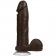 Коричневый фаллоимитатор The Realistic Cock 8” with Removable Vac-U-Lock Suction Cup - 20,57 см. - Doc Johnson купить с доставкой в интернет-магазине Orgasmix в Нижнем Новгороде Коричневый фаллоимитатор The Realistic Cock 8” with Removable Vac-U-Lock Suction Cup - 20,57 см. - Doc Johnson