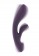 Фиолетовый вибратор Ava с клиторальным отростком - 22 см. - Shots Media BV