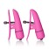 Розовые зажимы на соски с вибрацией Nipple Play Nipplettes - California Exotic Novelties - купить с доставкой в Нижнем Новгороде