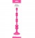 Розовая анальная цепочка с присоской PERLES DASPIRE - 22 см. - NS Novelties