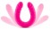 Розовый двусторонний фаллоимитатор 18 inch Silicone Slim Double Dong - 45,7 см. - Blush Novelties