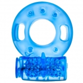 Голубое эрекционное виброкольцо Reusable Cock Ring - Blush Novelties - в Нижнем Новгороде купить с доставкой
