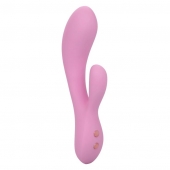 Розовый ультрагибкий вибратор-кролик Zoie - 17,75 см. - California Exotic Novelties