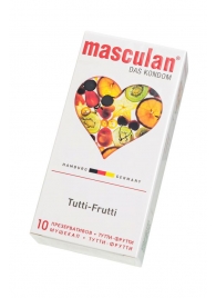 Жёлтые презервативы Masculan Ultra Tutti-Frutti с фруктовым ароматом - 10 шт. - Masculan - купить с доставкой в Нижнем Новгороде