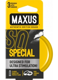 Презервативы с точками и рёбрами в железном кейсе MAXUS Special - 3 шт. - Maxus - купить с доставкой в Нижнем Новгороде