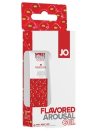 Стимулирующий клиторальный гель со вкусом клубники JO Sweet Berry Heat - 10 мл. - System JO - купить с доставкой в Нижнем Новгороде