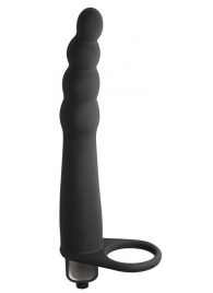 Черная вибронасадка для двойного проникновения Bramble - 16,5 см. - Lola Games - купить с доставкой в Нижнем Новгороде