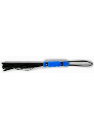 Черный флогер с синей ручкой - 28 см. - Джага-Джага - купить с доставкой в Нижнем Новгороде