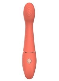 Оранжевый вибромассажер Candice - 22 см. - Dream Toys