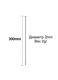 Черный уретральный стимулятор - 30 см. - Rubber Tech Ltd - купить с доставкой в Нижнем Новгороде