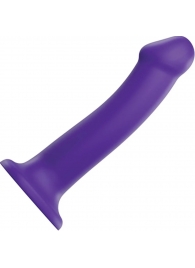 Фиолетовый фаллоимитатор-насадка Strap-On-Me Dildo Dual Density size L - 19 см. - Strap-on-me - купить с доставкой в Нижнем Новгороде
