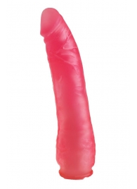 Реалистичная насадка Harness розового цвета - 17 см. - LOVETOY (А-Полимер) - купить с доставкой в Нижнем Новгороде