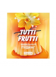 Пробник гель-смазки Tutti-frutti со вкусом ванильного пудинга - 4 гр. - Биоритм - купить с доставкой в Нижнем Новгороде