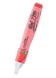 Ручка для рисования на теле Hot Pen со вкусом клубники и острого перца - HotFlowers - купить с доставкой в Нижнем Новгороде