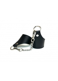 Черные гладкие кожаные наручники Black Phoenix - БДСМ Арсенал - купить с доставкой в Нижнем Новгороде