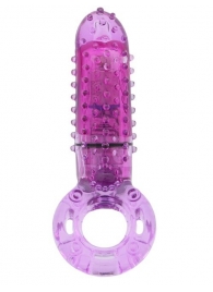 Фиолетовое эрекционное кольцо с вибрацией и пальчиком OYEAH PURPLE - Screaming O - #SOTBIT_REGIONS_UF_V_REGION_NAME# купить с доставкой