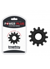 Чёрное эрекционное кольцо для пениса Power Plus - Lovetoy - #SOTBIT_REGIONS_UF_V_REGION_NAME# купить с доставкой