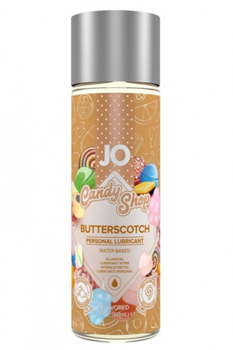 Смазка на водной основе Candy Shop Butterscotch с ароматом ирисок - 60 мл. - System JO - купить с доставкой в Нижнем Новгороде