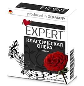 Гладкие презервативы Expert  Классическая опера  - 3 шт. - Expert - купить с доставкой в Нижнем Новгороде