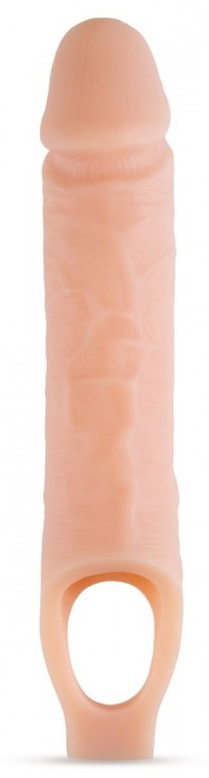 Телесный реалистичный фаллоудлинитель 10 Inch Silicone Cock Sheath Penis Extender - 25,4 см. - Blush Novelties - в Нижнем Новгороде купить с доставкой