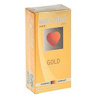 Презервативы Masculan Ultra Gold с золотым напылением и ароматом ванили - 10 шт. - Masculan - купить с доставкой в Нижнем Новгороде