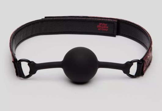 Кляп-шар на двусторонних ремешках Reversible Silicone Ball Gag - Fifty Shades of Grey - купить с доставкой в Нижнем Новгороде