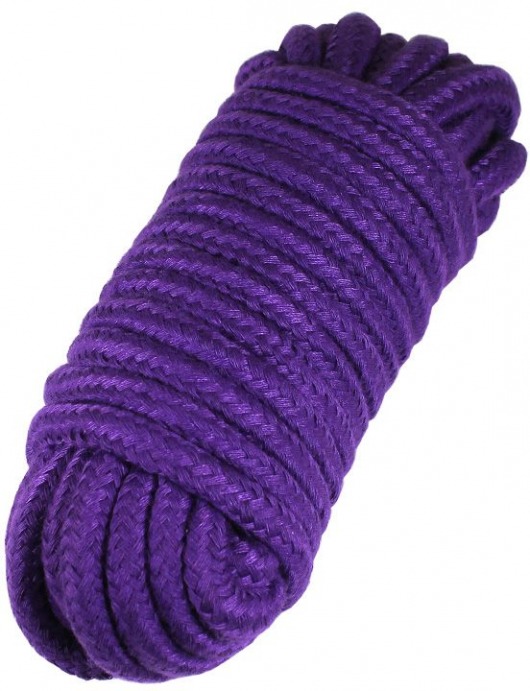 Фиолетовая верёвка для бондажа и декоративной вязки - 10 м. - Eroticon - купить с доставкой в Нижнем Новгороде