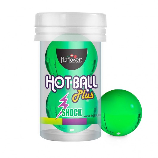 Лубрикант на силиконовой основе Hot Ball Plus с покалывающим эффектом (2 шарика по 3 гр.) - HotFlowers - купить с доставкой в Нижнем Новгороде